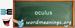 WordMeaning blackboard for oculus